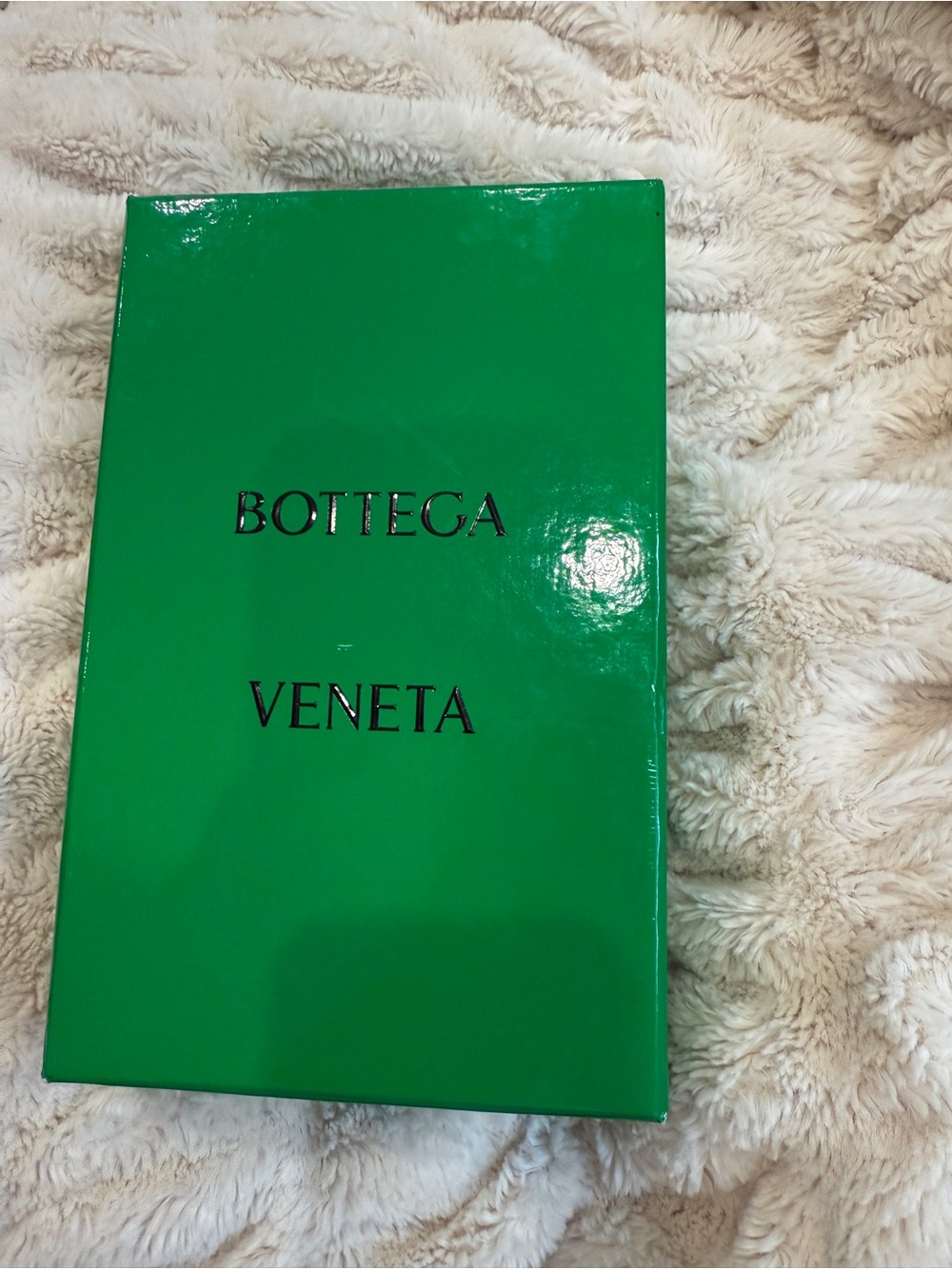 Bottega Veneta Vibrant Green Glossy Box with Black Logo